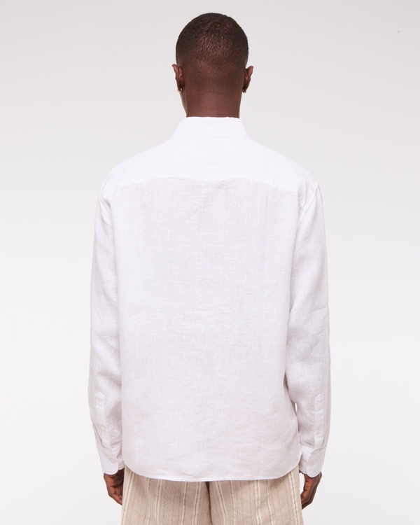 100% Linen Button-Up Shirt