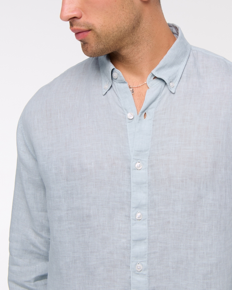 Linen Button-Up Shirt