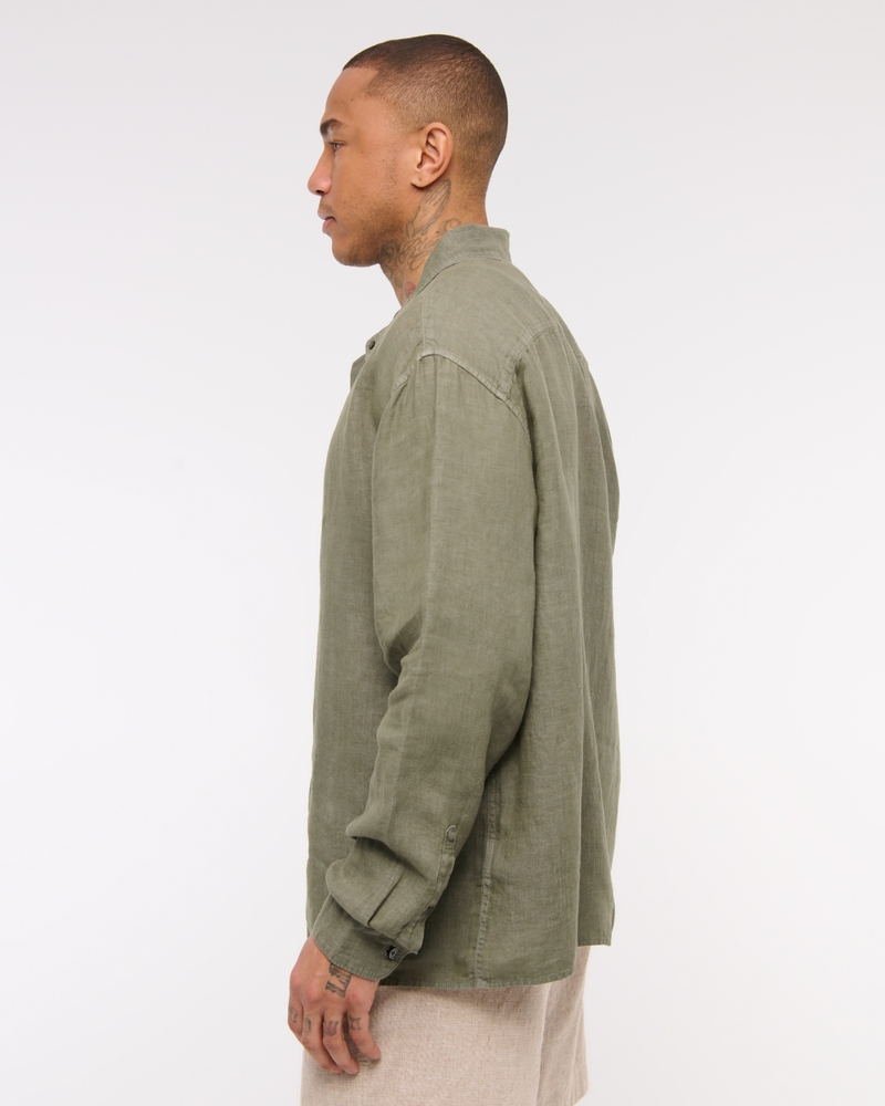 Linen Button-Up Shirt