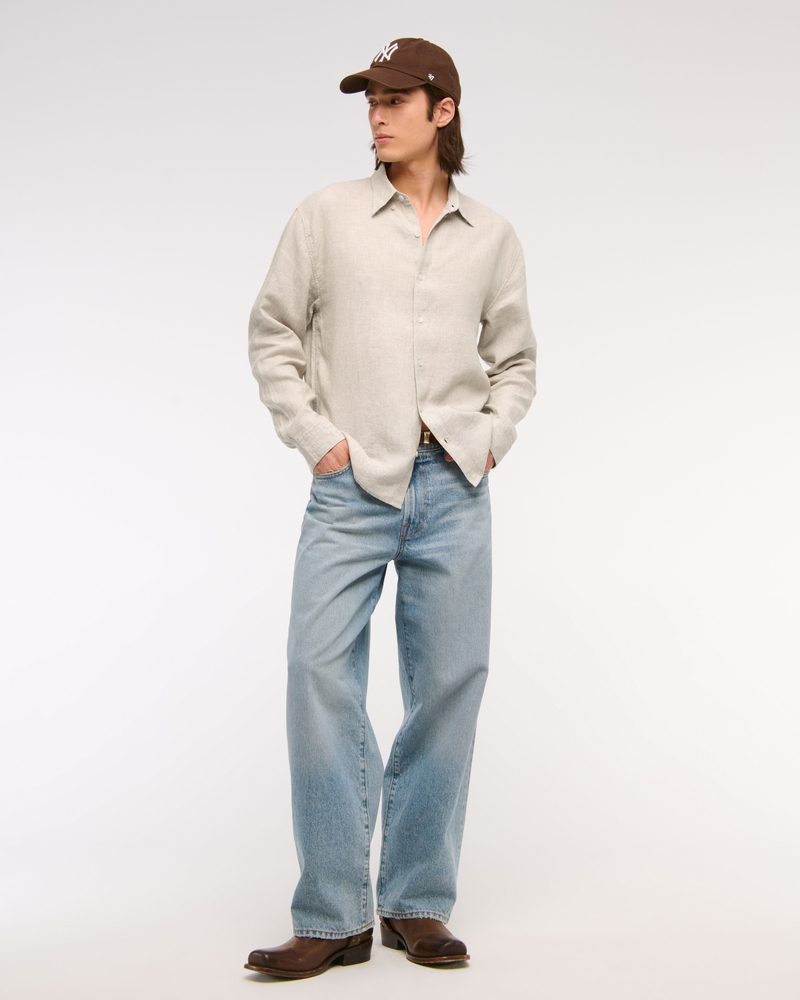 Linen Button-Up Shirt