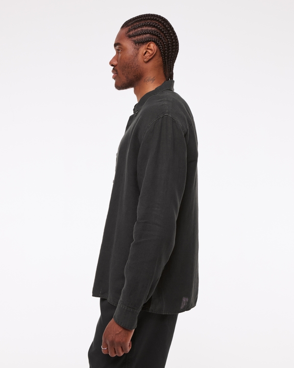 Linen Button-Up Shirt