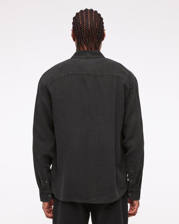 Linen Button-Up Shirt