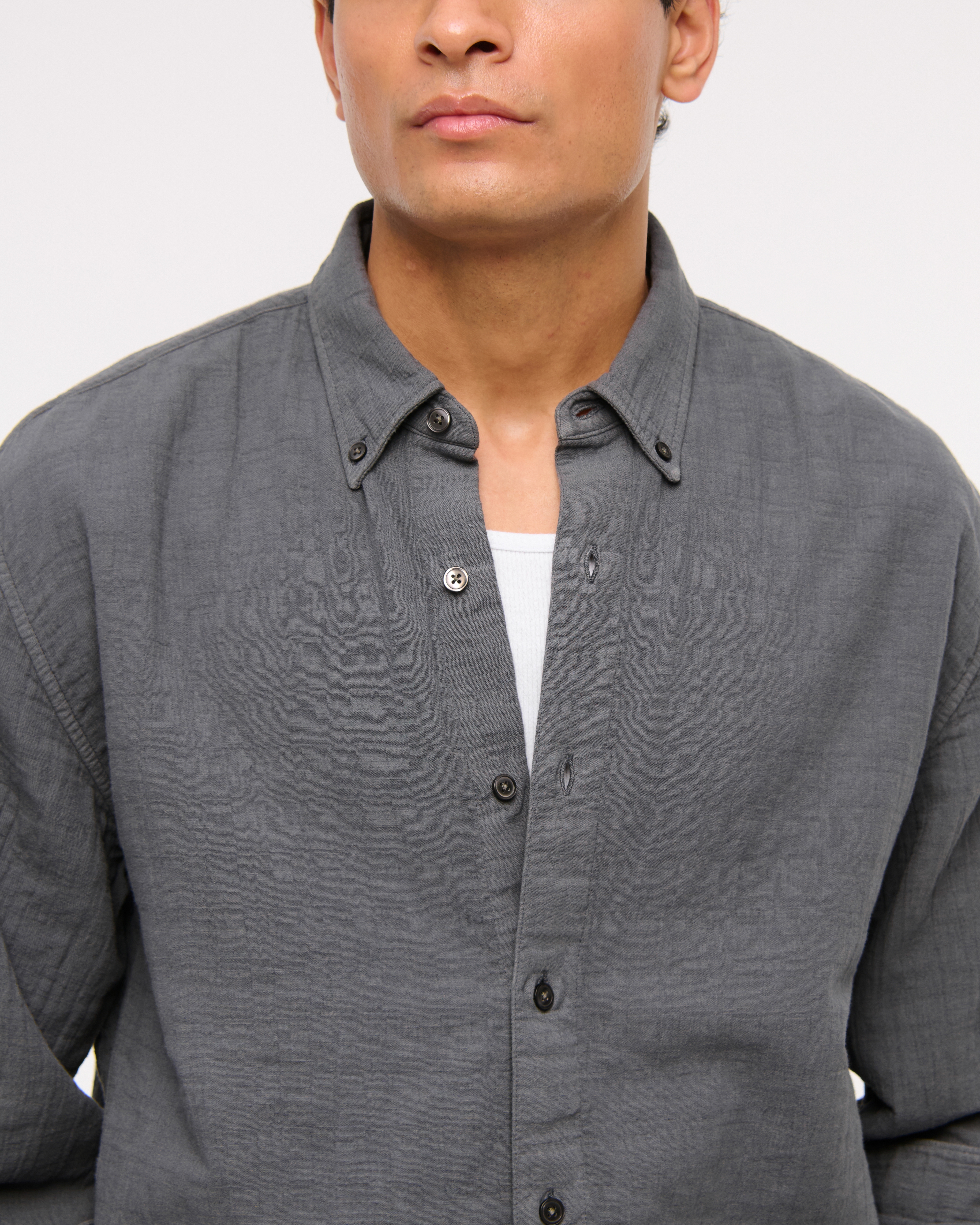 Мужские рубашки Abercrombie & Fitch A&F Breezy Shirt — фото 3