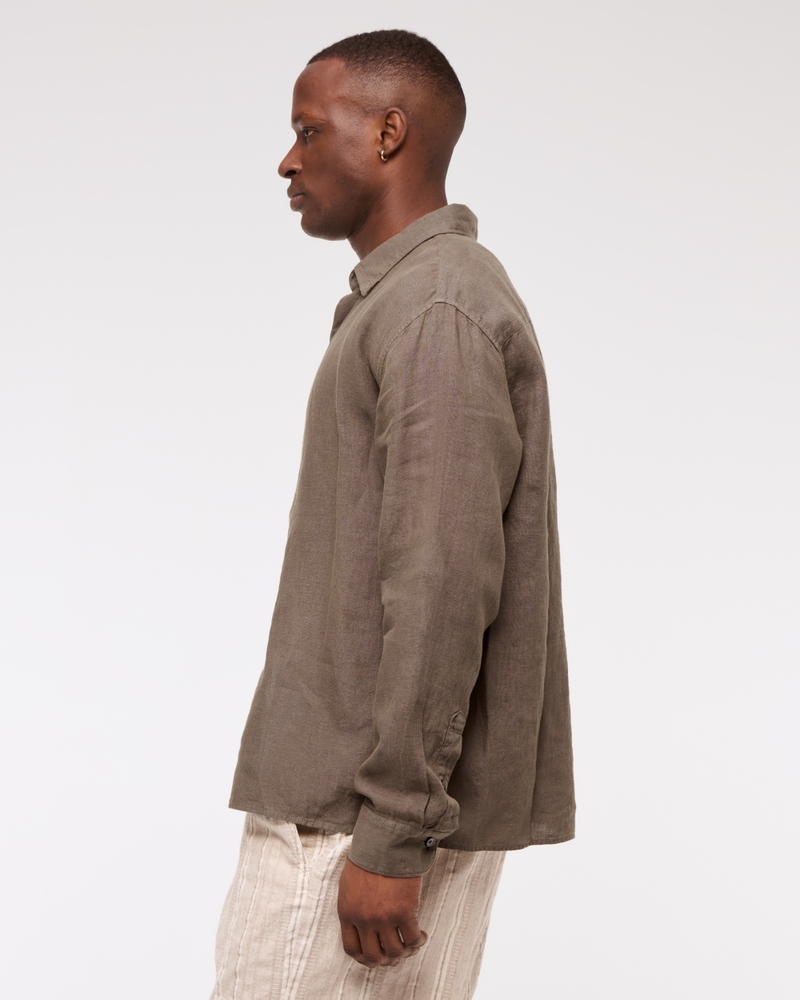 Linen Button-Up Shirt