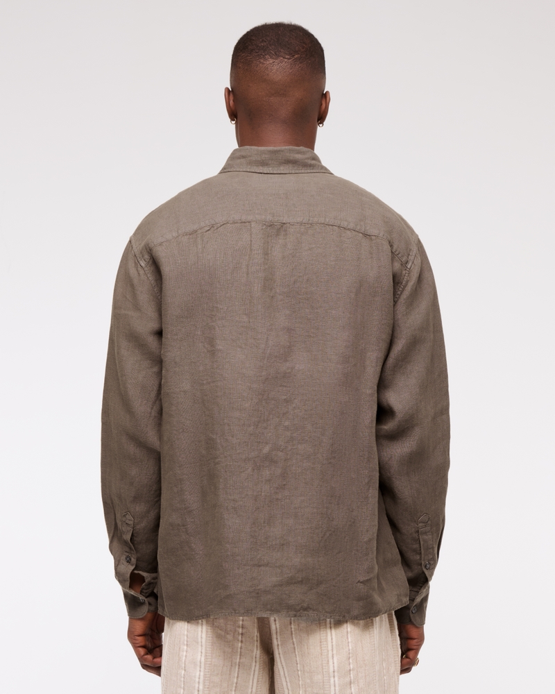 Linen Button-Up Shirt