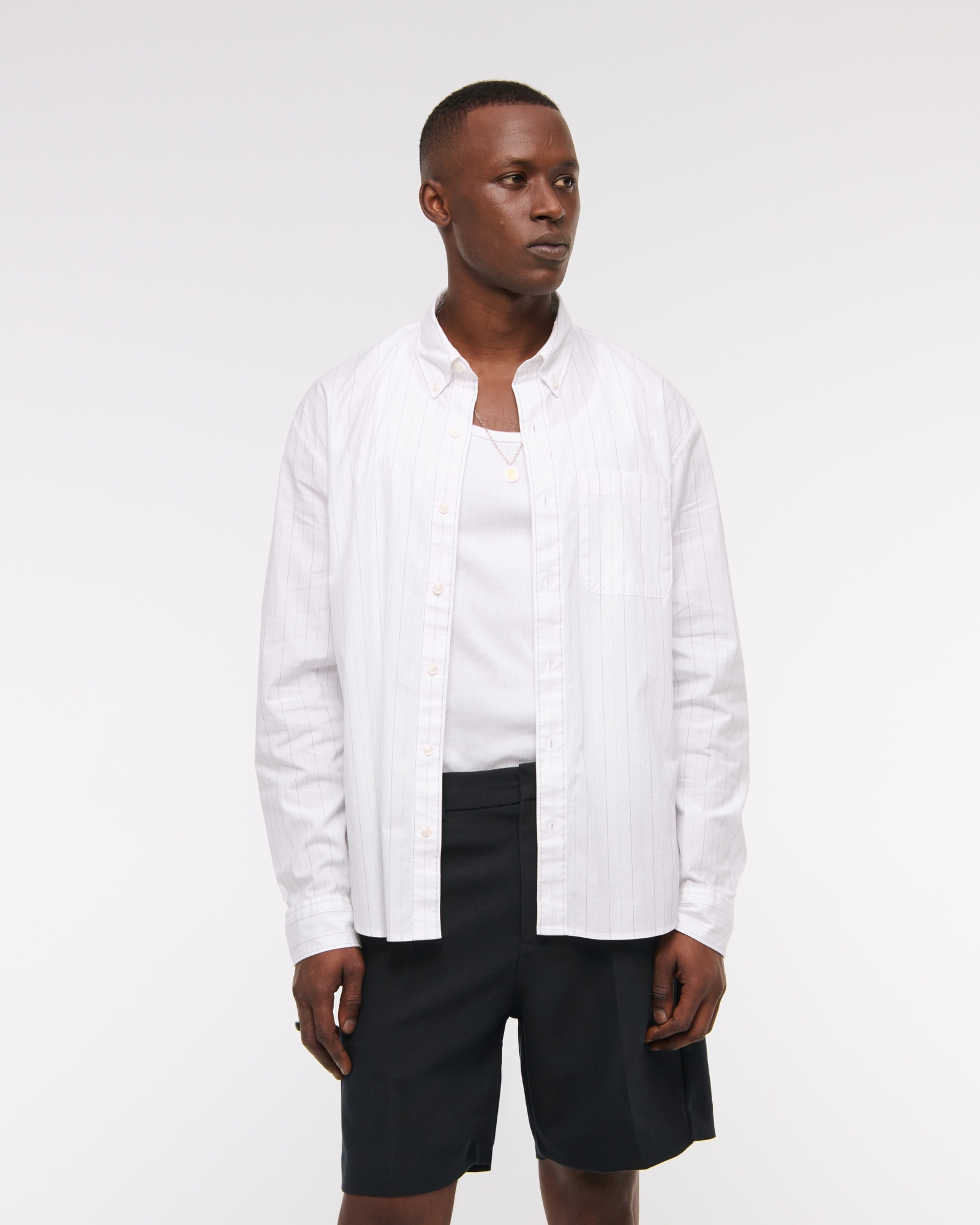 Poplin Button-Up Shirt