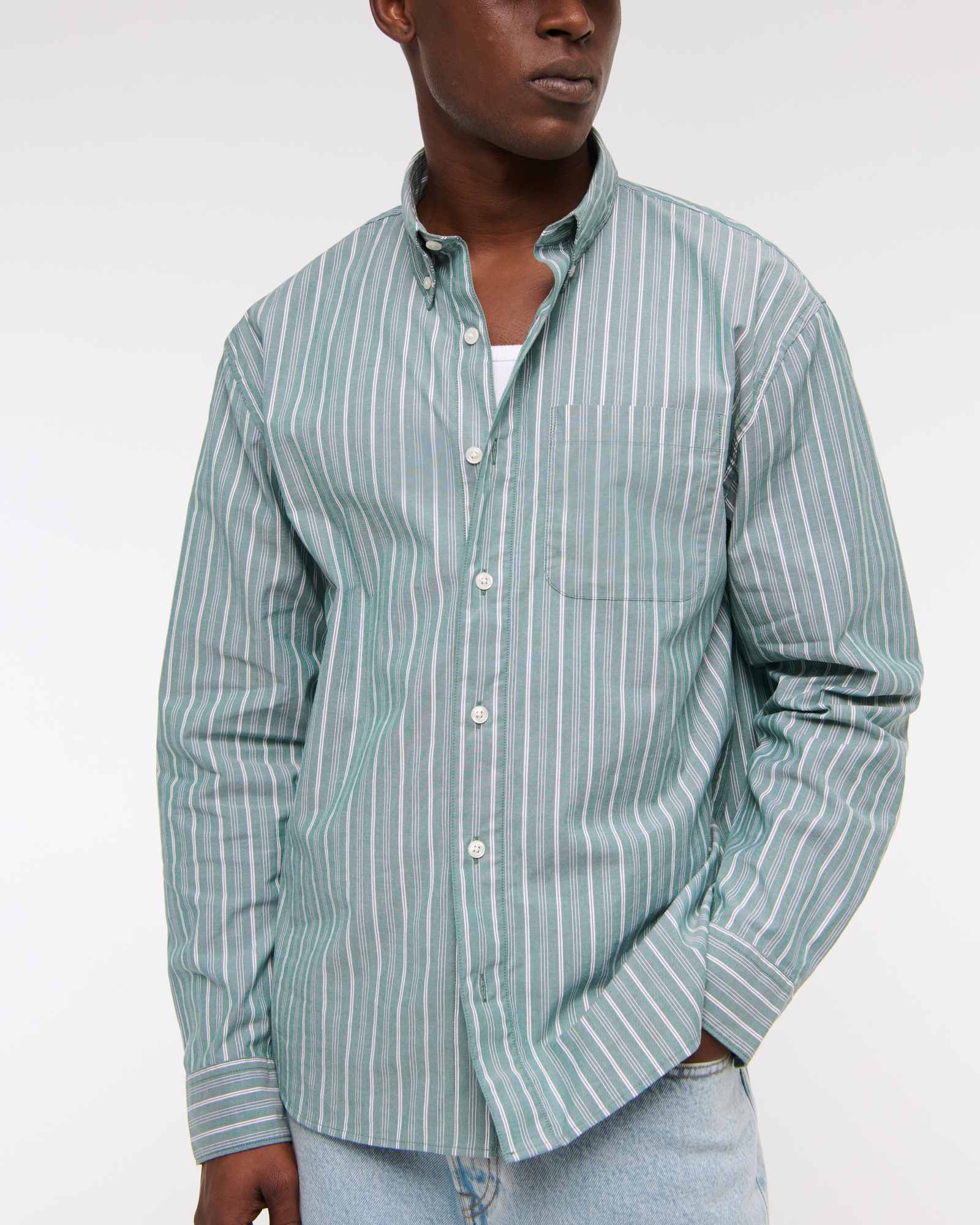 Poplin Button-Up Shirt