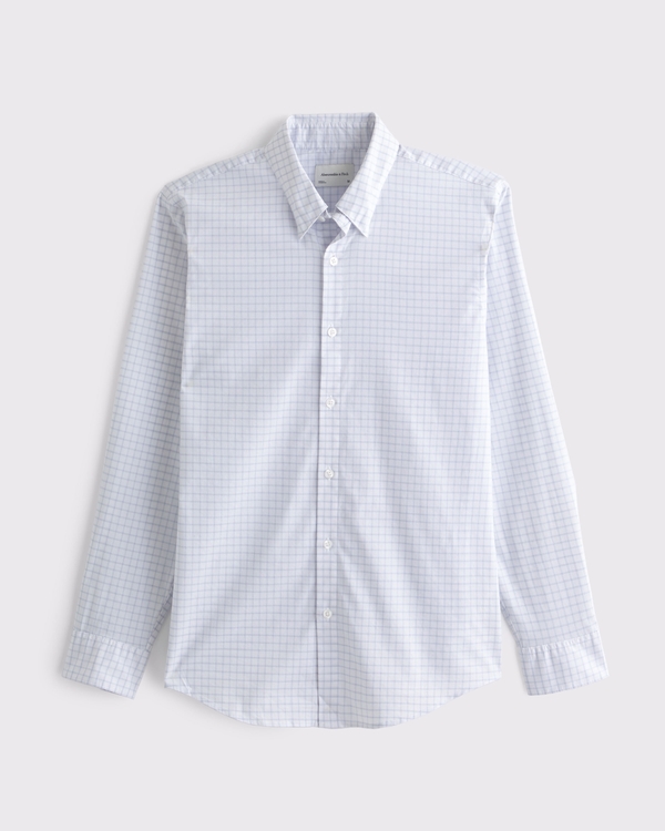 A&F Go-To Shirt, White Stripe view 1