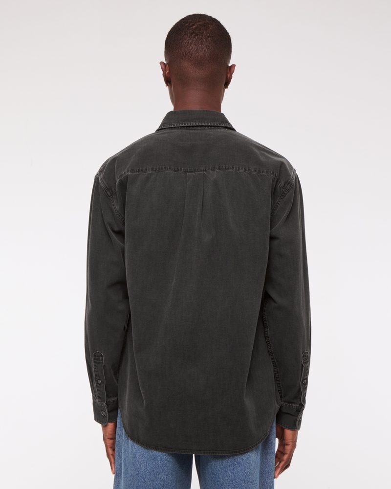 Denim Button-Up Shirt