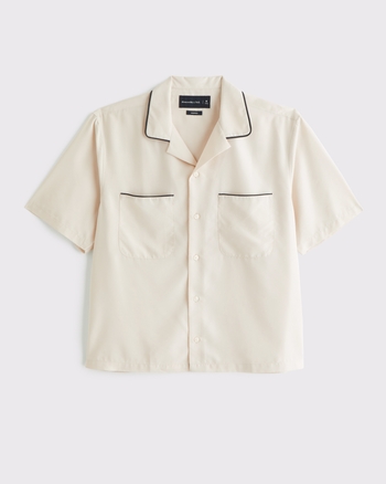 Camp Collar Cupro Shirt
