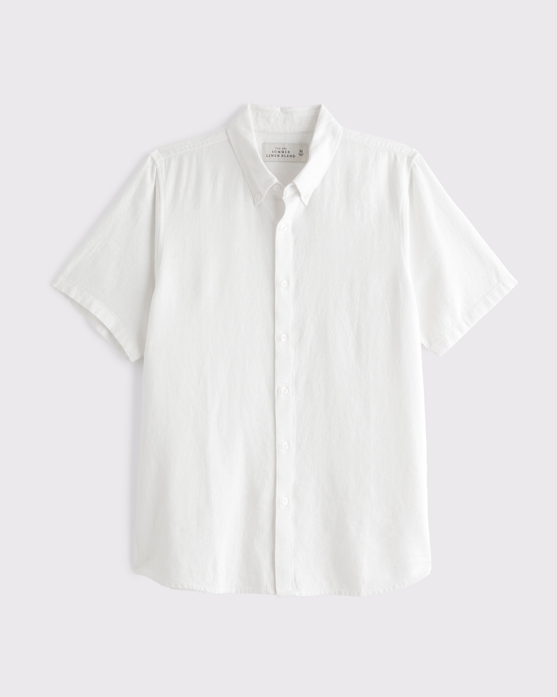 Abercrombie & Fitch アバクロ ボタンアップ 半袖リネンシャツ 楽天市場】アバクロ シャツ メンズ 半袖シャツ 上質 リネン