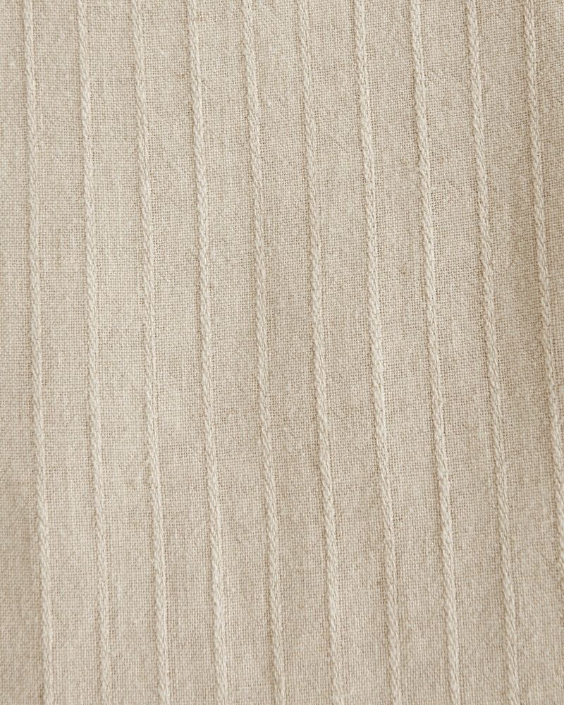 Short-Sleeve Summer Linen-Blend Button-Up Shirt