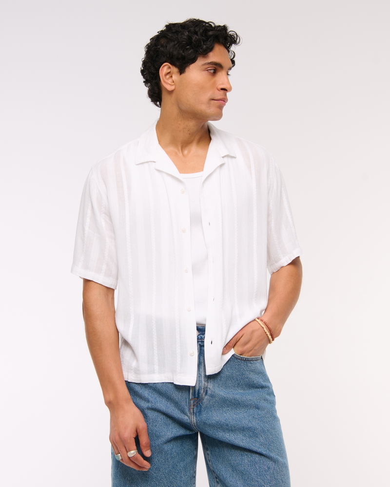 Camp Collar Button-Up Shirt - thumbnail 2