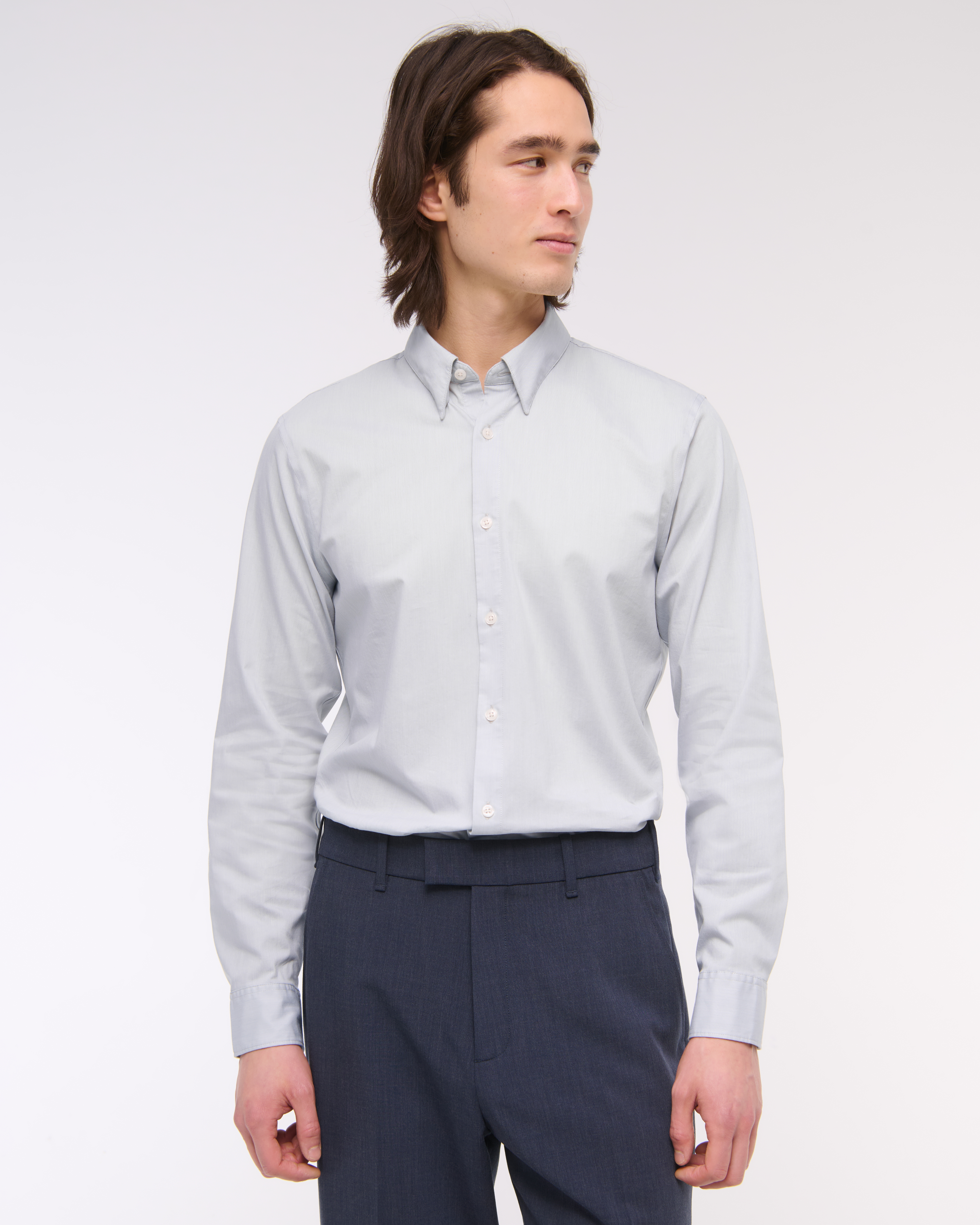 Abercrombie & Fitch A&f Go-to Shirt In Blue