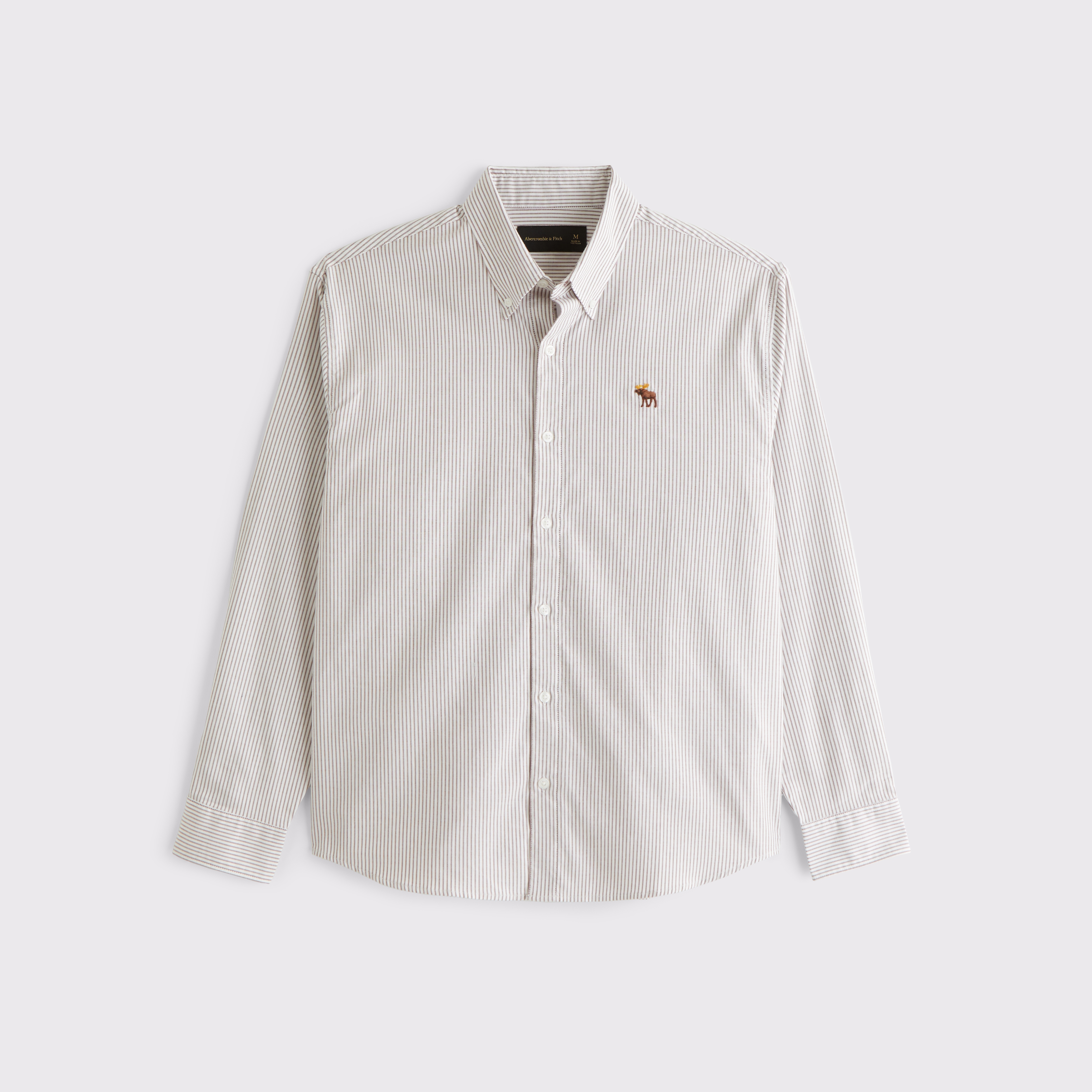 Men's Signature Icon Oxford Shirt | Men's Tops | Abercrombie.com