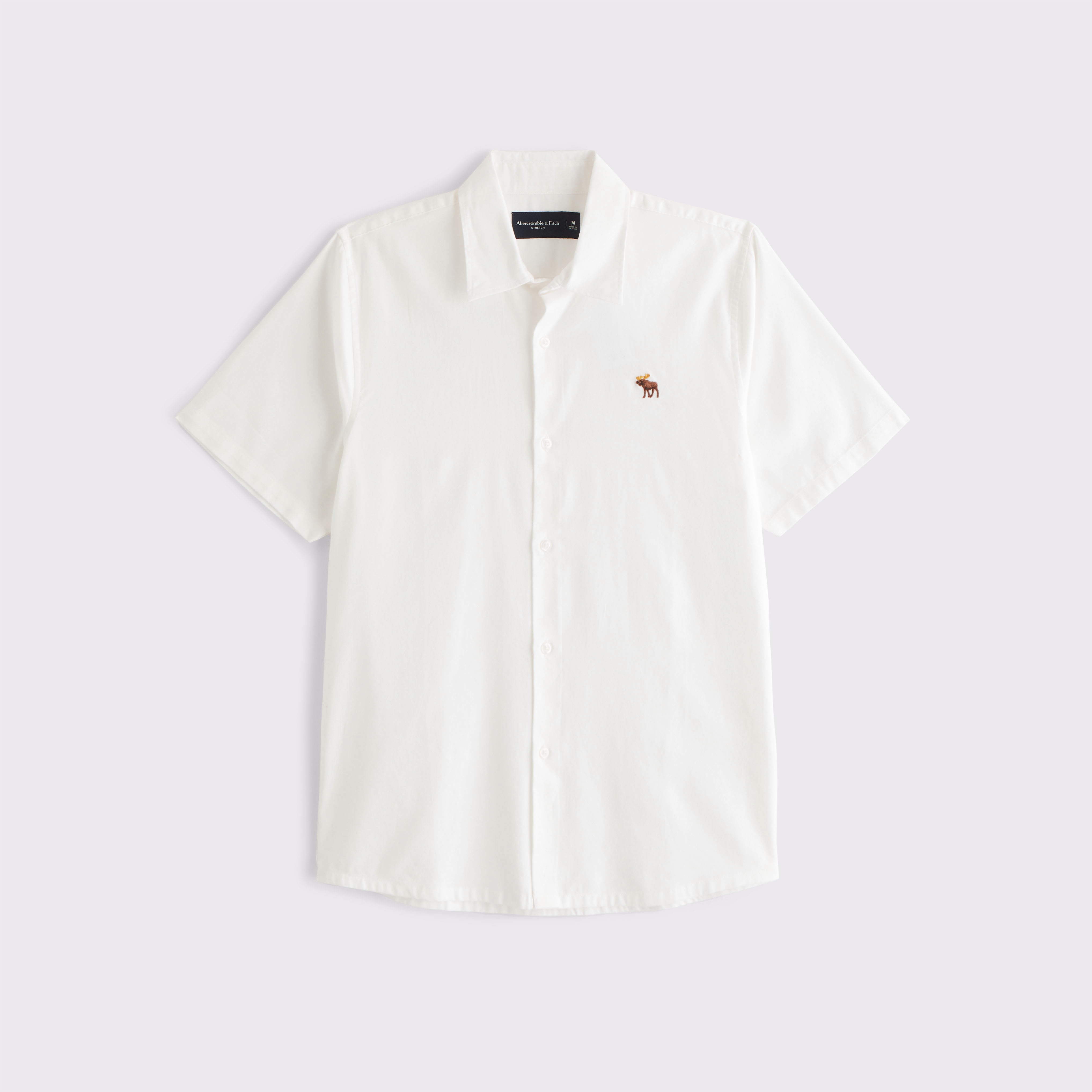 トップス Square Tail Oxford Short Sleeve Shirt XL Men's Pinpoint Oxford Short-Sleeve Shirt with Button-Down