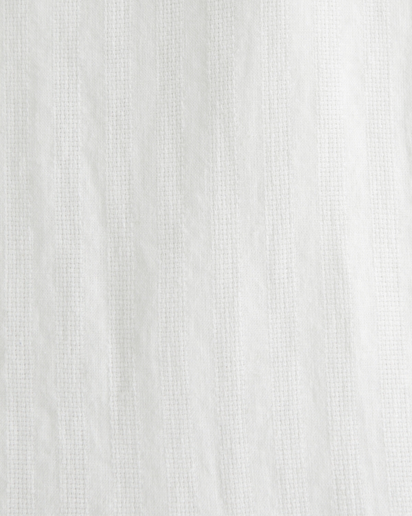 Summer Linen-Blend Button-Up Shirt