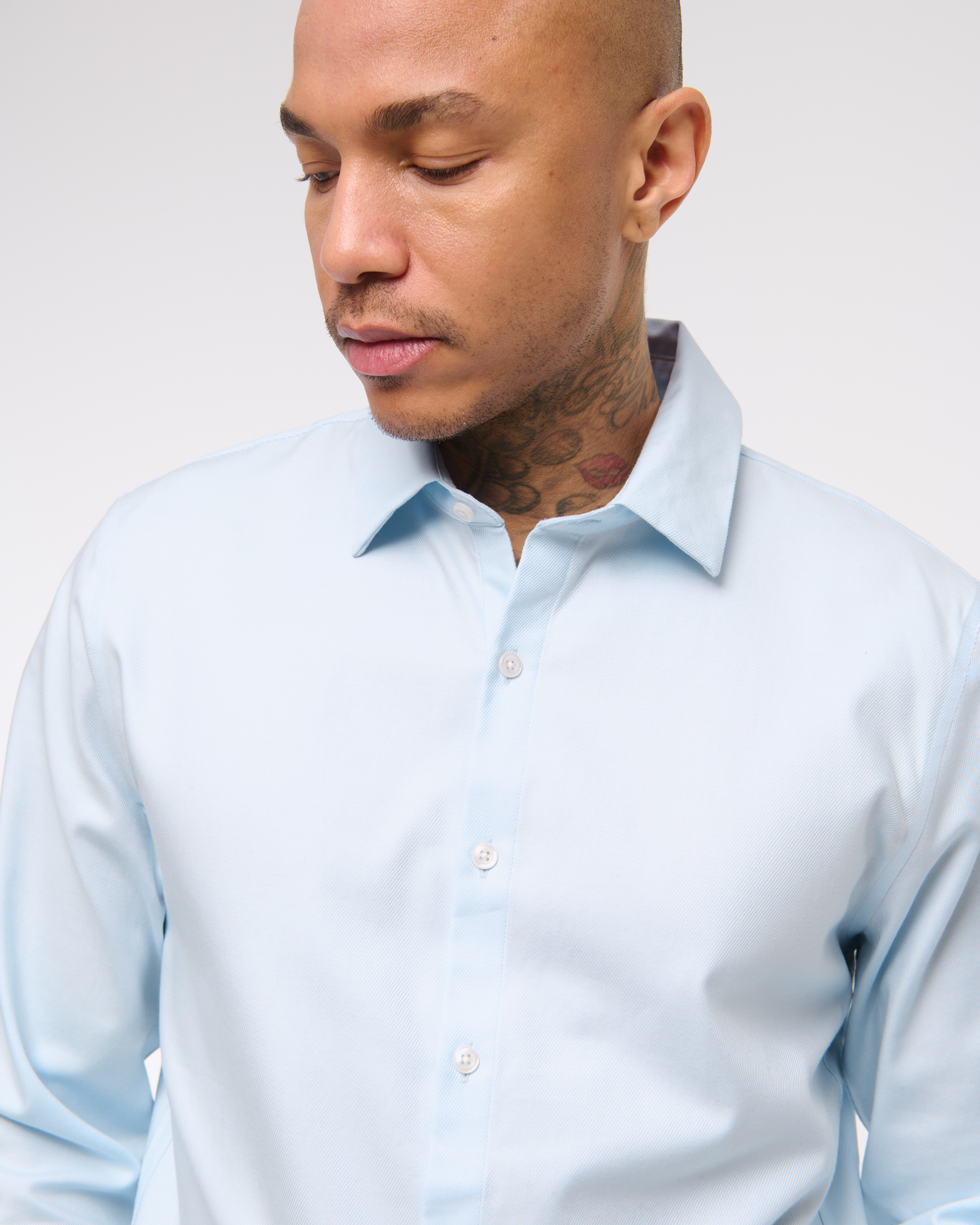★Abercrombie & Fitch★A&Fコリンズのストレッチスーツシャツ Men's The A&F Collins Stretch Suiting Shirt | Men's Tops