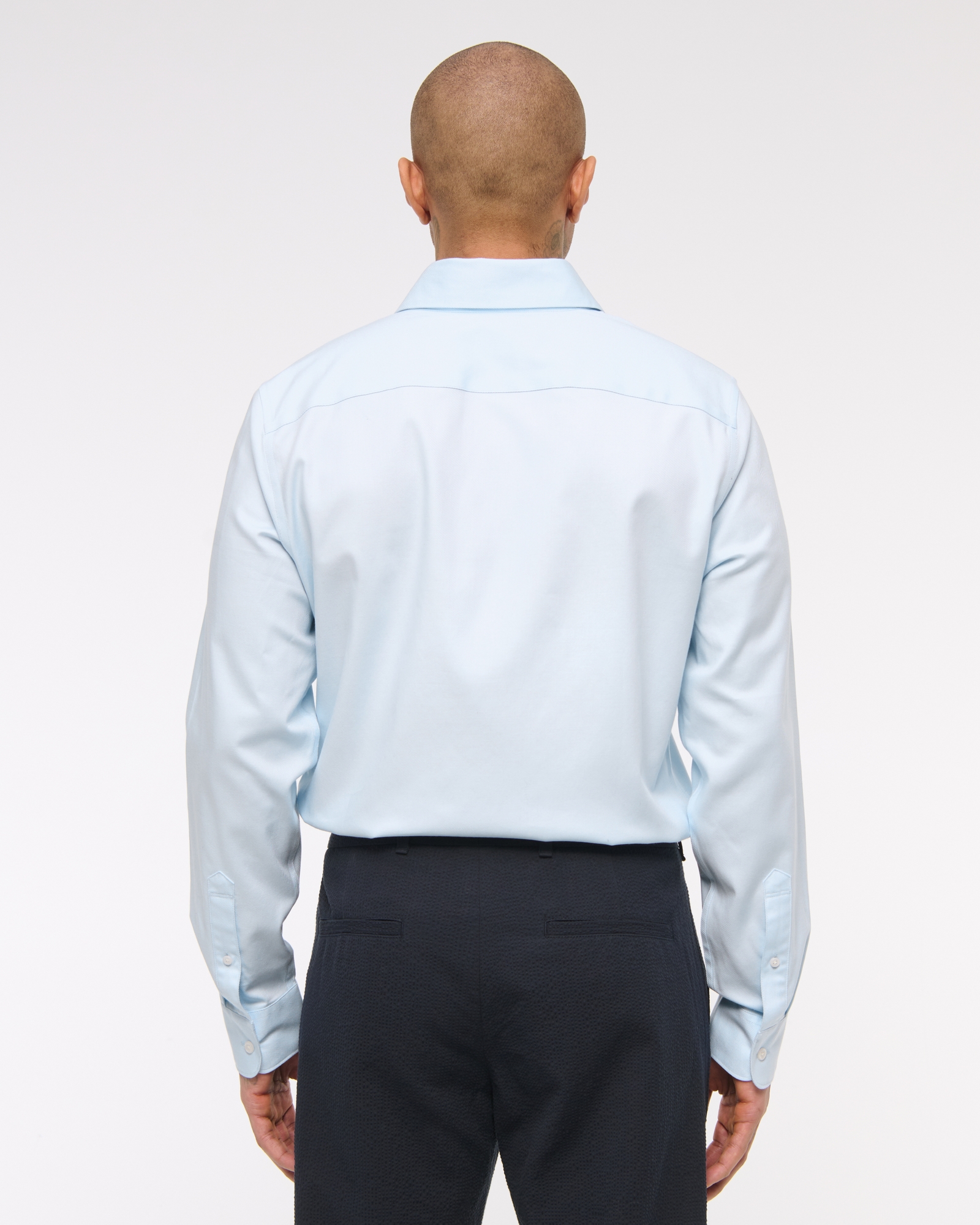 A&F Collins Slim Stretch Suiting Shirt