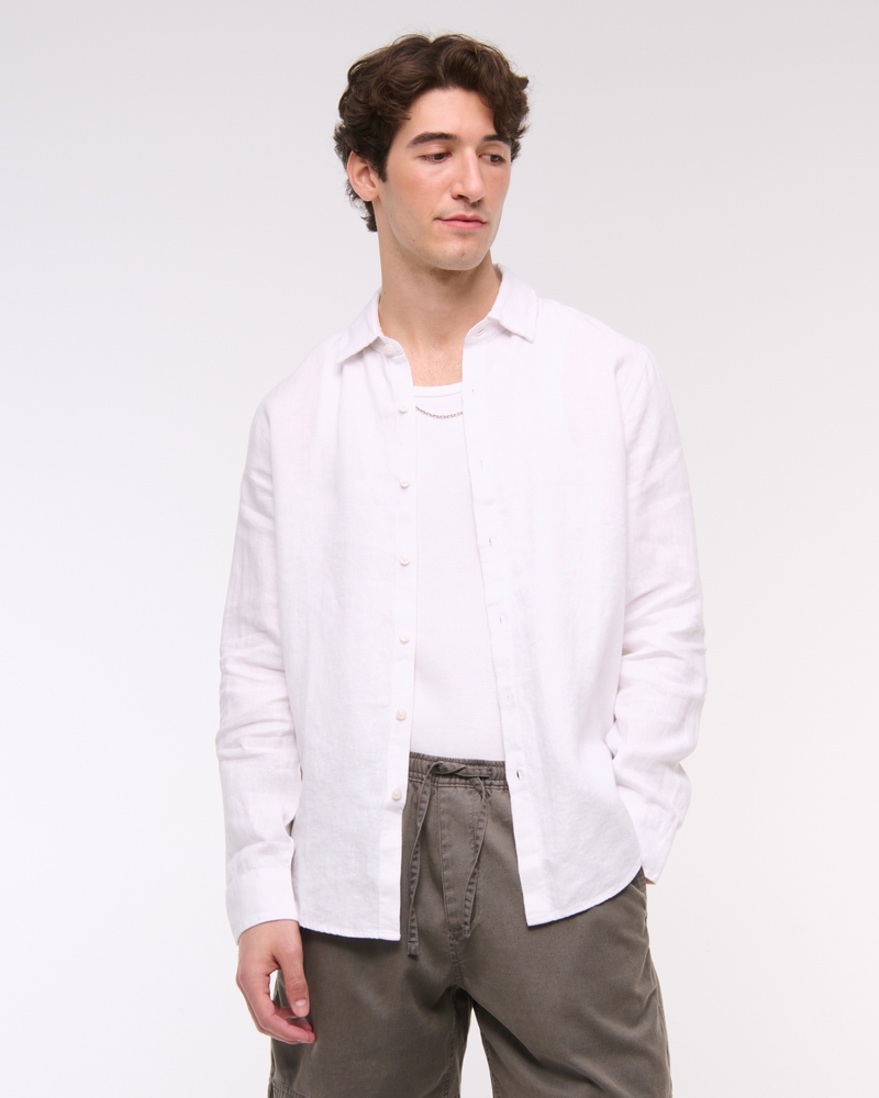 The A&F Collins Linen-Blend Shirt