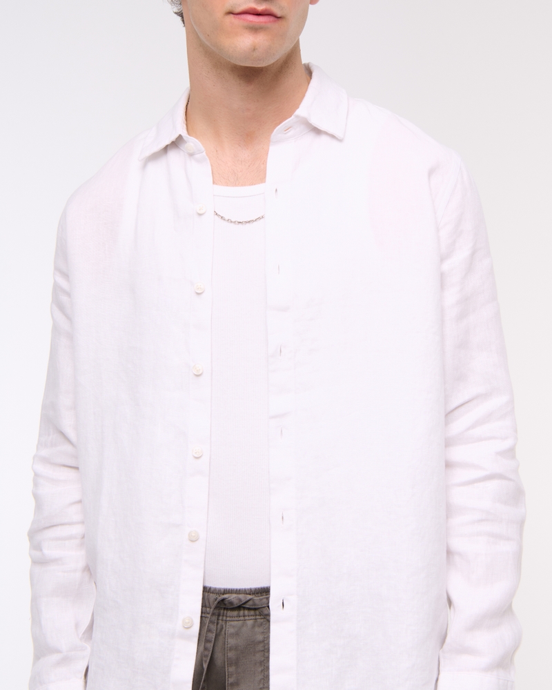 The A&F Collins Linen-Blend Shirt