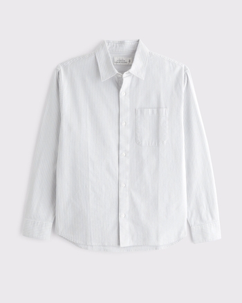 Summer Linen-Blend Button-Up Shirt from Abercrombie & Fitch - $26.97