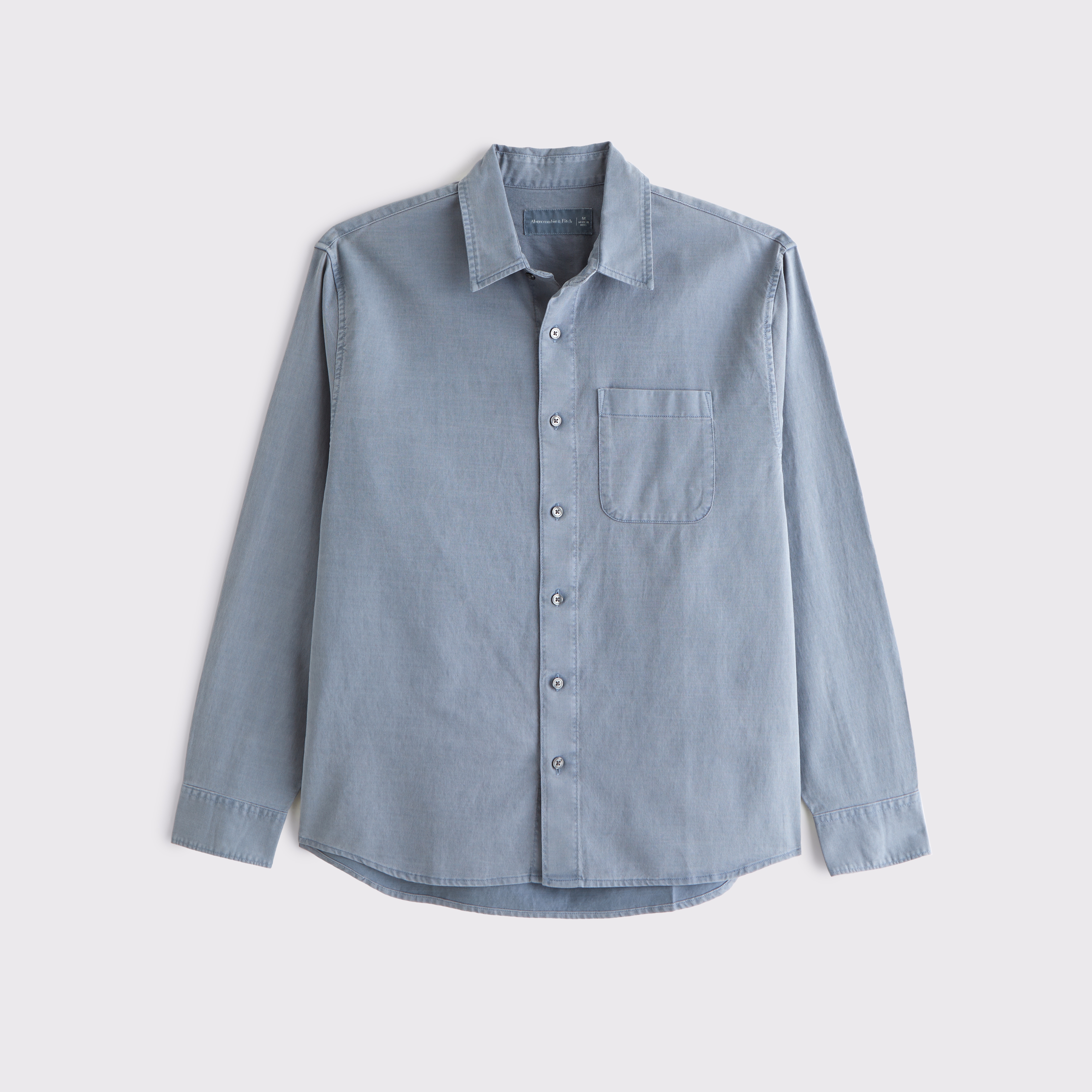 Men's Long-Sleeve Garment Dye Button-Up Shirt | Men's