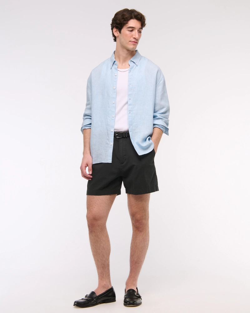 Linen Button-Up Shirt