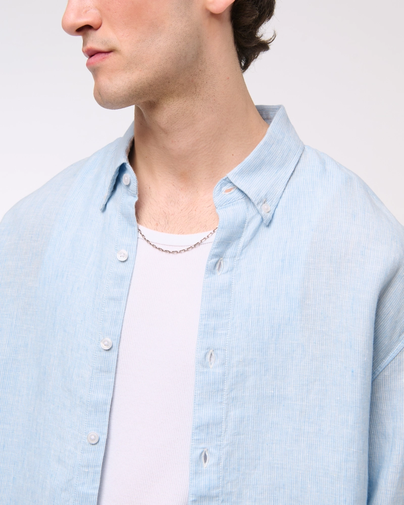 Linen Button-Up Shirt