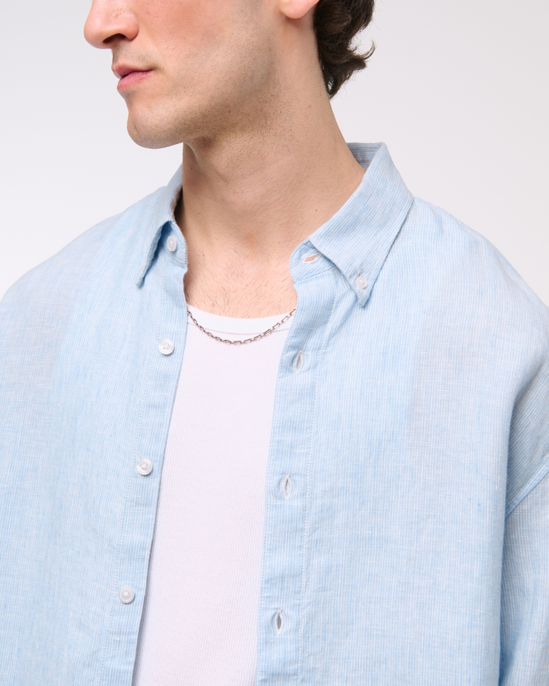 Linen Button-Up Shirt