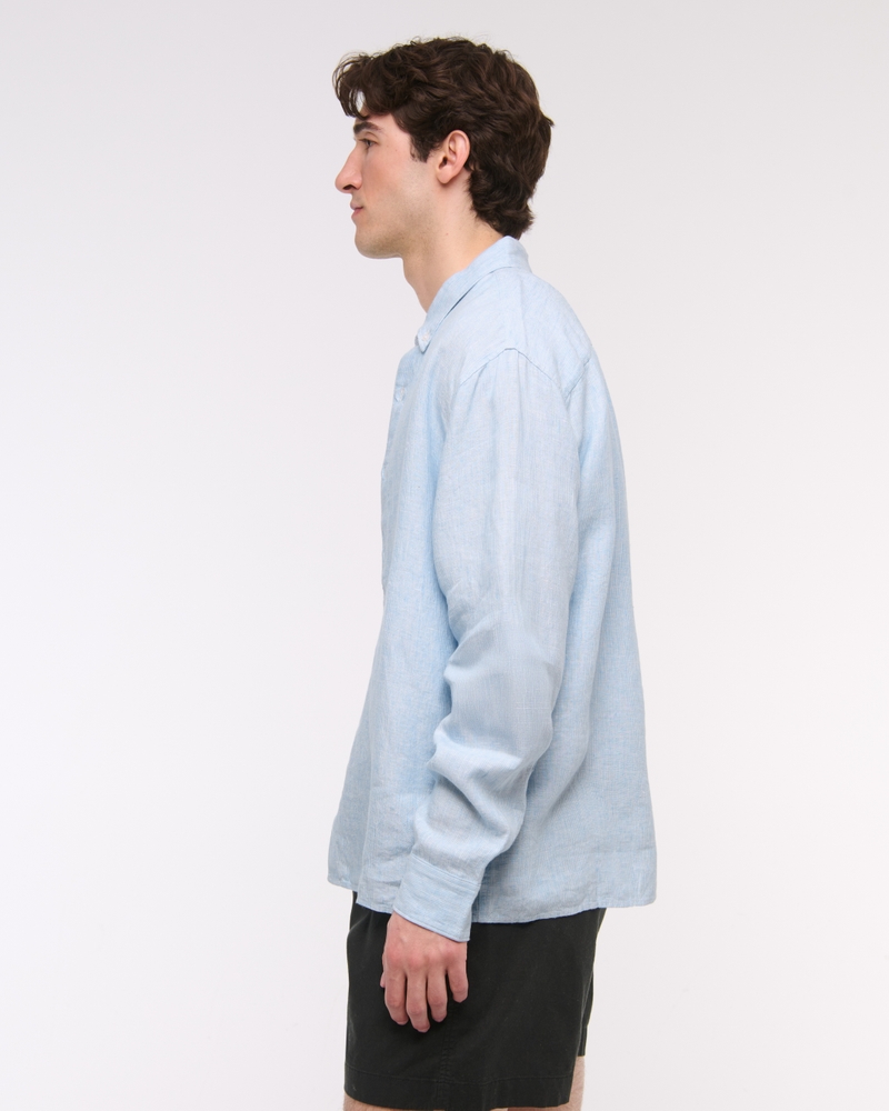 Linen Button-Up Shirt