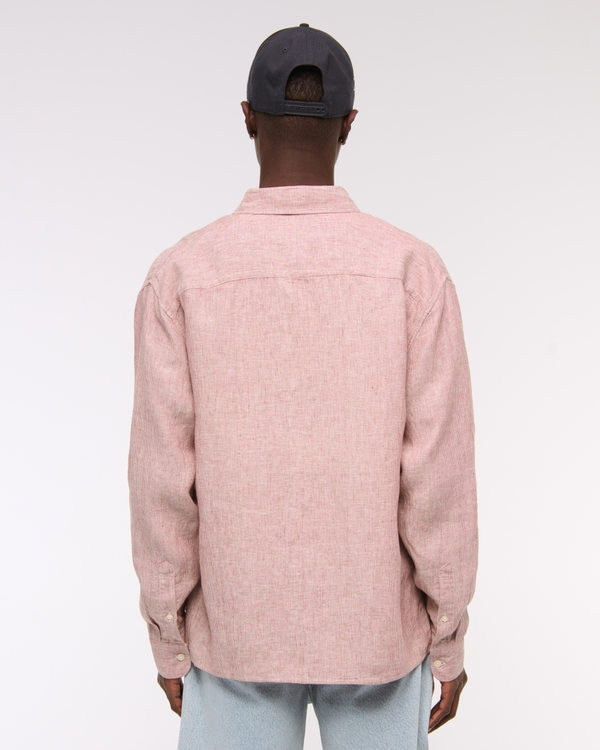 100% Linen Button-Up Shirt