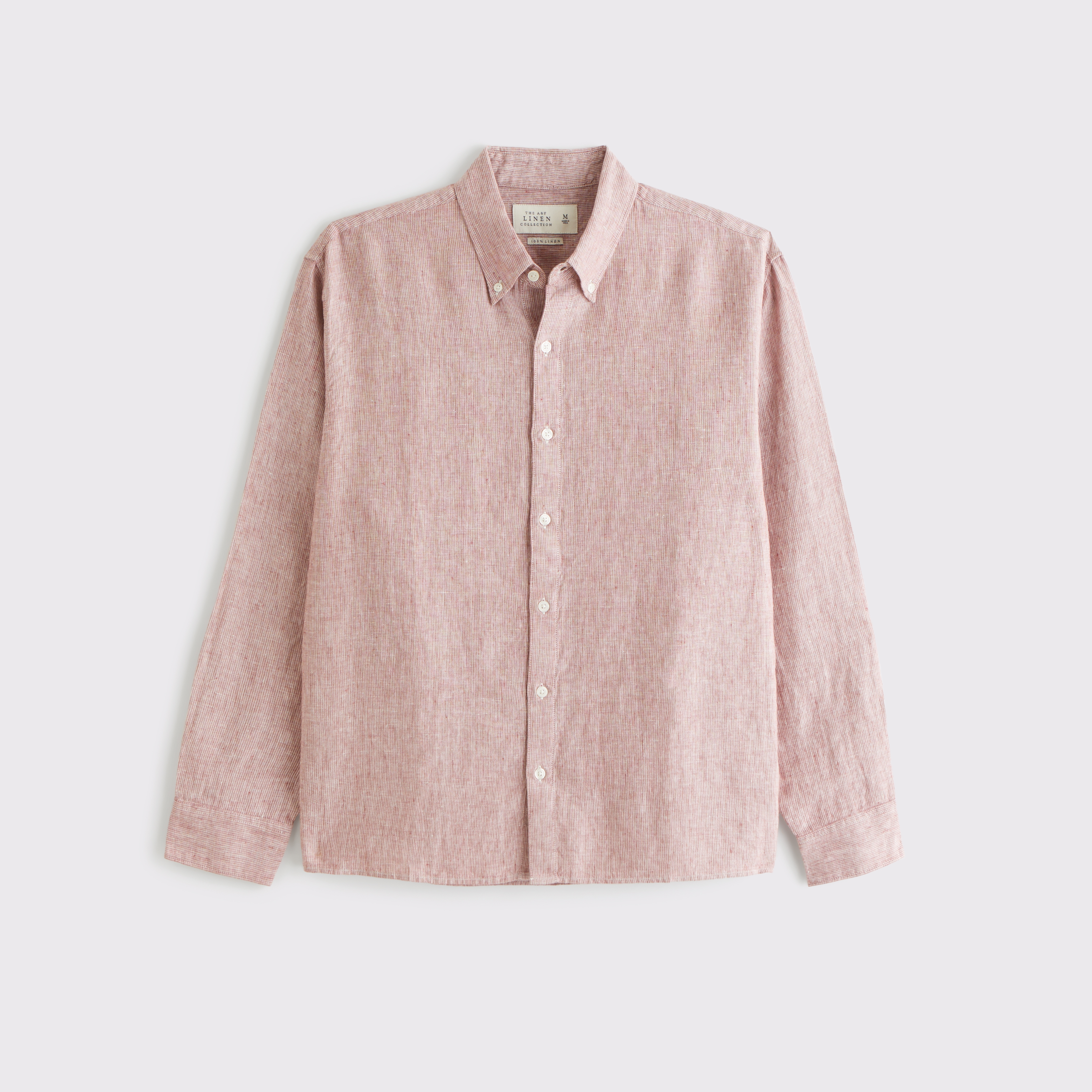 【Abercrombie & Fitch】ボタンアップ リネンシャツ 関税送料込 Men's Linen Button-Up Shirt | Men's Clearance | Abercrombie.com