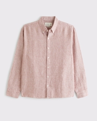 100% Linen Button-Up Shirt
