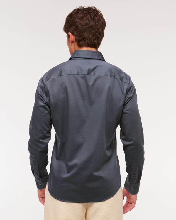 A&F Collins Slim Stretch Suiting Shirt