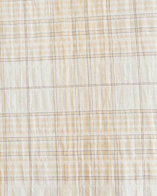 Lightweight Crinkle Button-Up Shirt