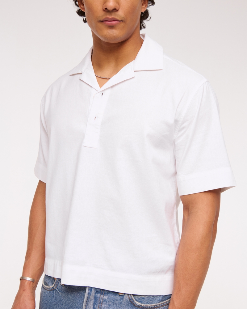 Summer Linen-Blend Popover