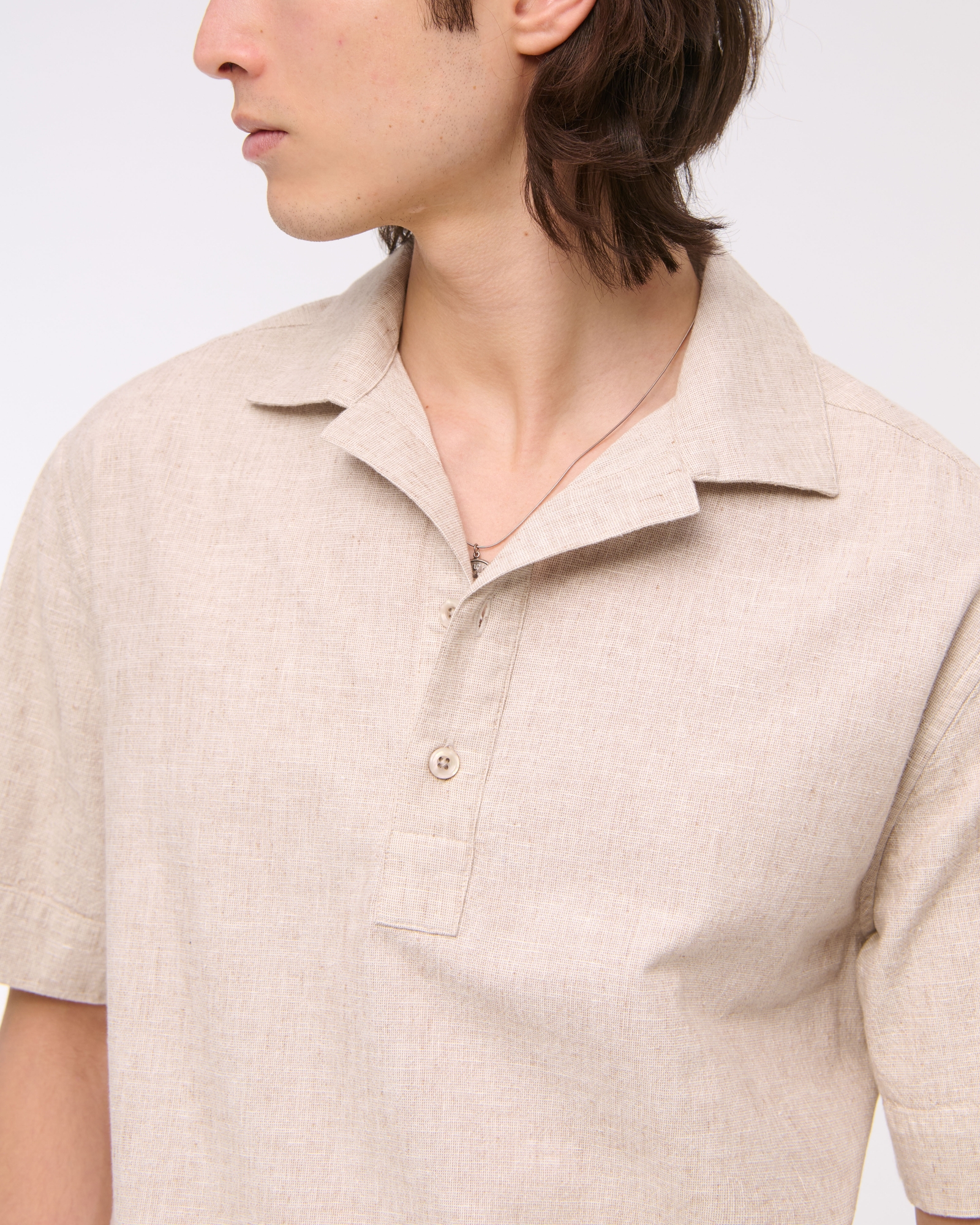 Summer Linen-Blend Popover