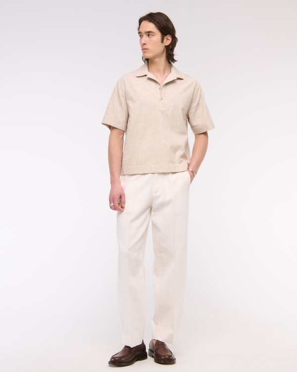 Summer Linen-Blend Popover