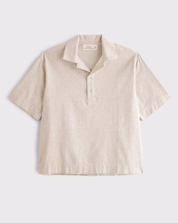 Summer Linen-Blend Popover