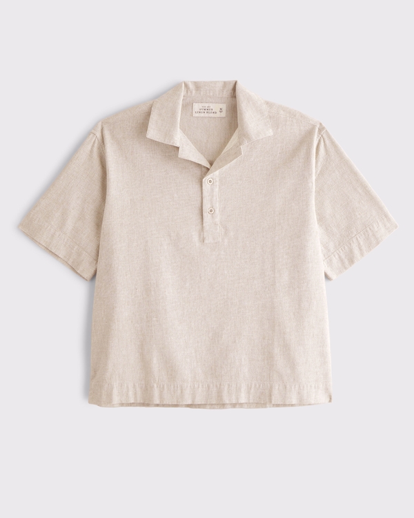 Summer Linen-Blend Popover