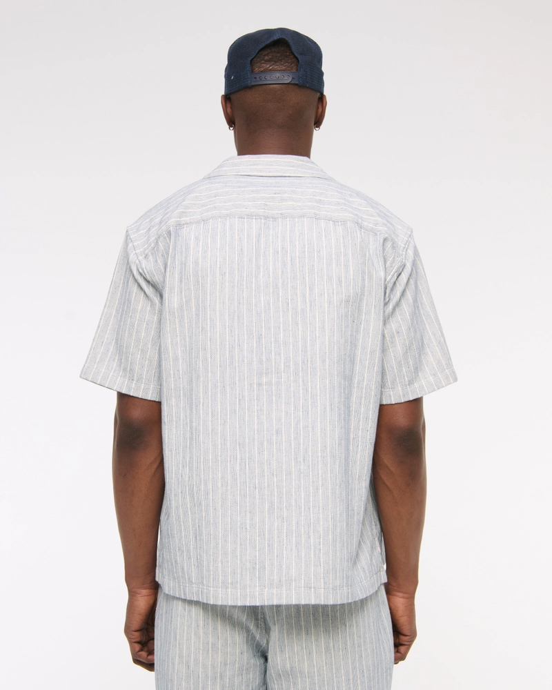 Camp Collar Summer Linen-Blend Shirt