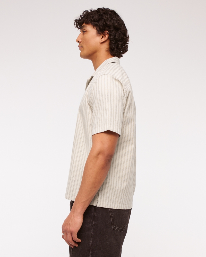 Camp Collar Summer Linen-Blend Shirt