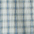 Short-Sleeve Cropped Textural Plaid Button-Up Shirt