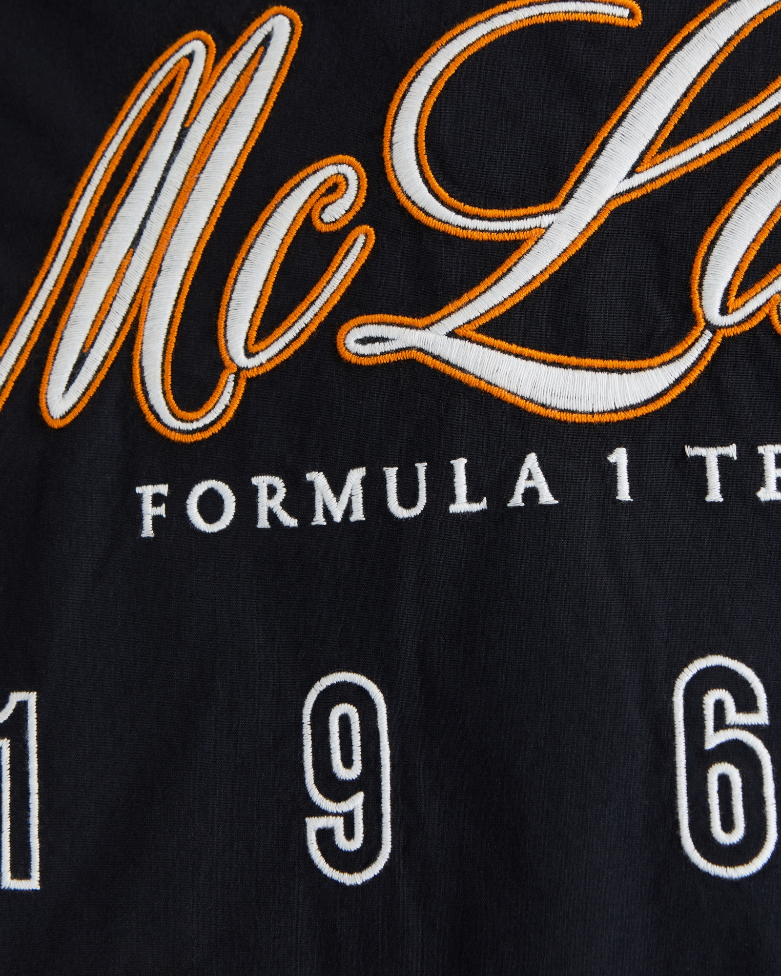 Short-Sleeve Cropped McLaren Workwear Button-Up Shirt