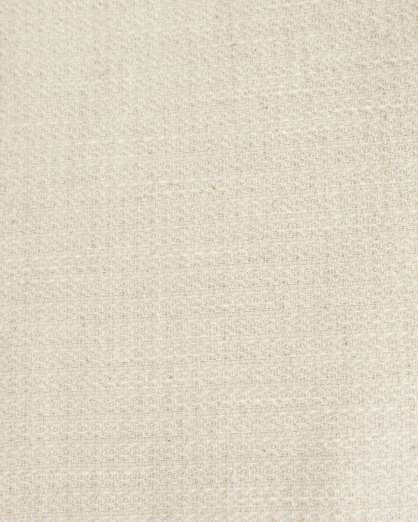 Cropped Slub Button-Up Shirt