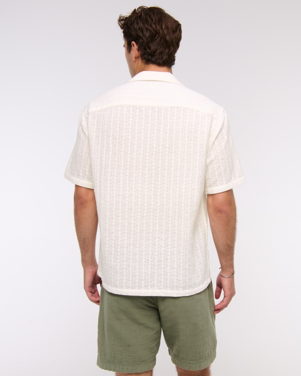 Camp Collar Lace Shirt