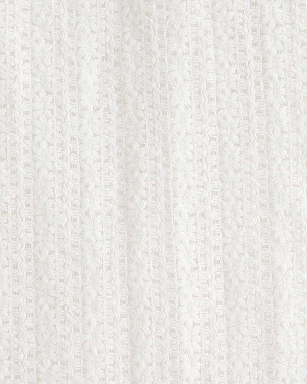 Camp Collar Lace Shirt, White view 2