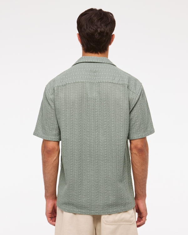 Camp Collar Lace Shirt