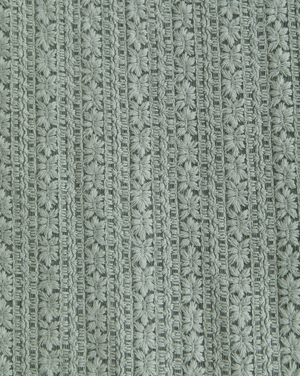 Camp Collar Lace Shirt, Green view 2